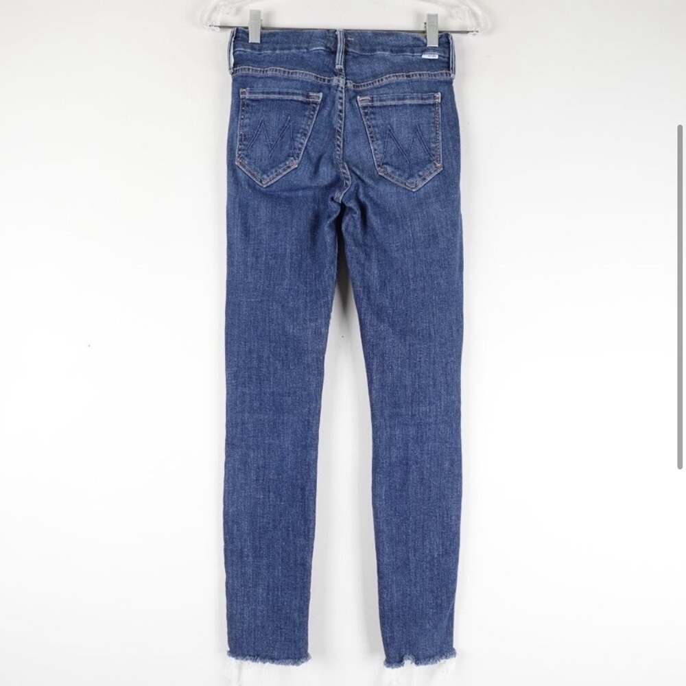 MOTHER Looker Ankle Fray Jeans Women's 24 Girl Crush Stretch Denim